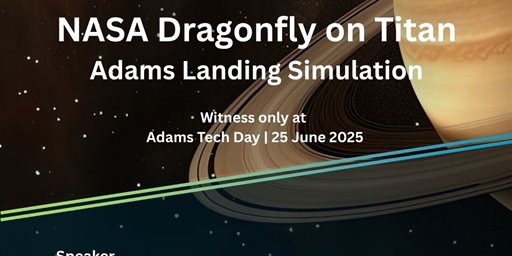 NASA Dragonfly on Titan: Adams Landing Simulation