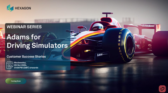 Webinar Series | Adams for Driving Simulators Oct 24