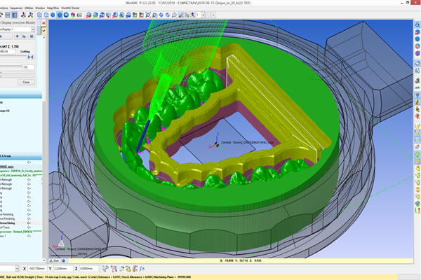 Implant framework machining